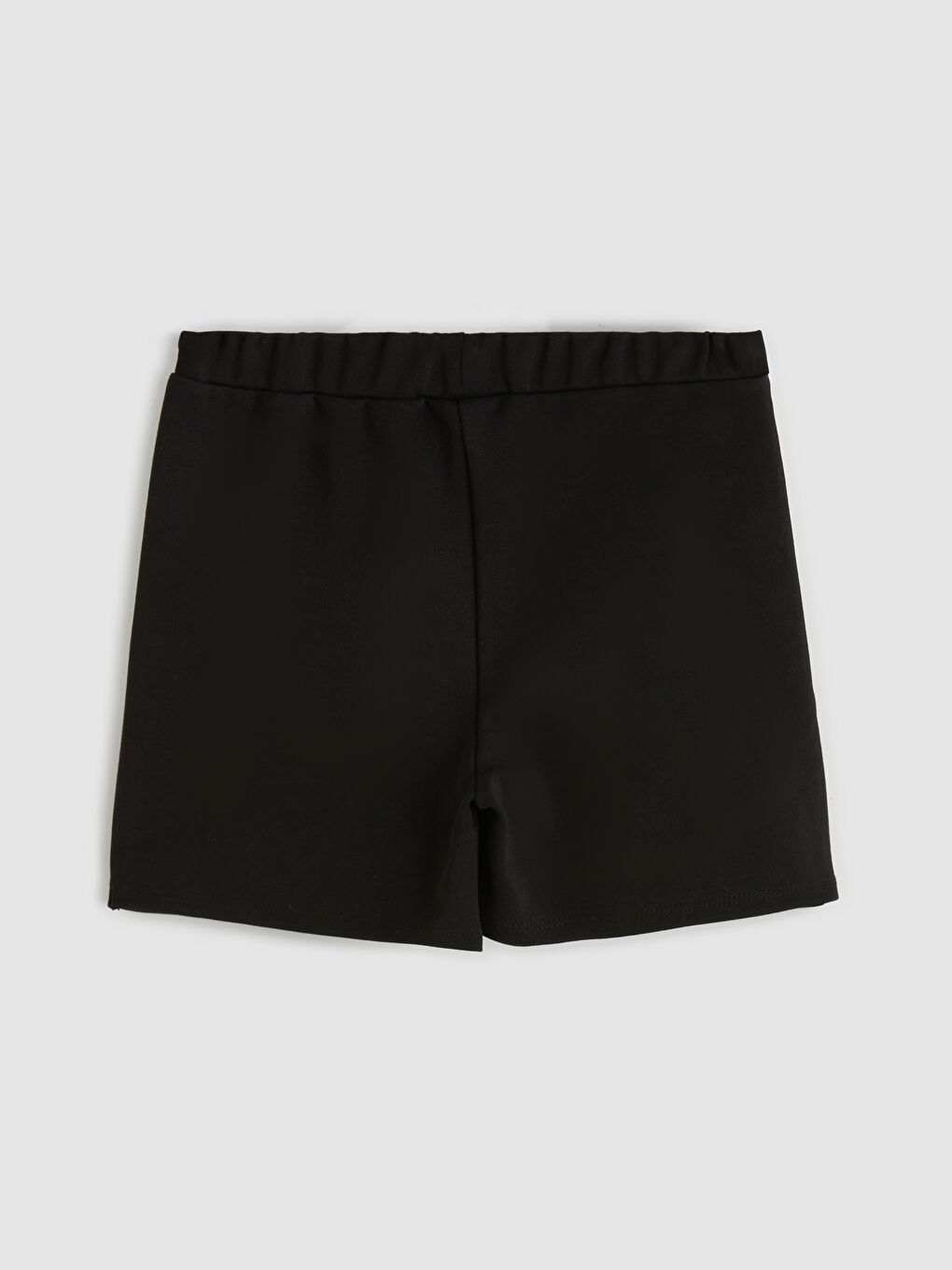 Siyah Pilili Fiyonk Detaylı Kız Bebek Şort Etek-1