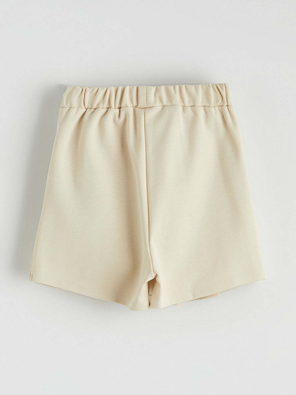 Bej Kız Çocuk Şort Etek ve Külotlu Çorap -5