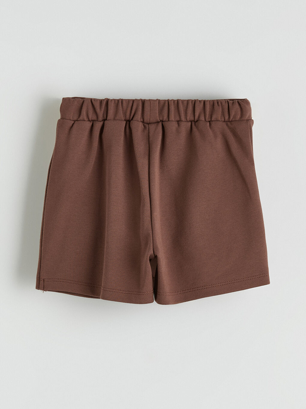 Kahverengi Kız Çocuk Şort Etek ve Külotlu Çorap -4