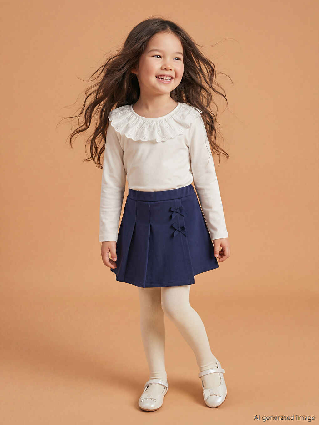 Юбка-шорты и колготки для девочки