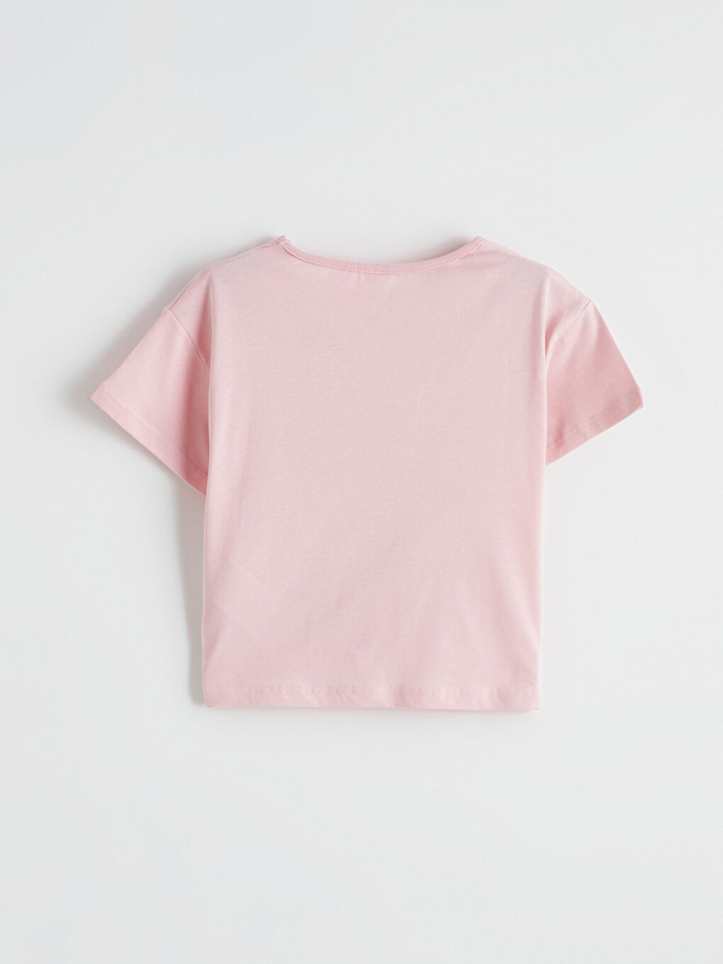 Pembe Baskılı Kız Çocuk Tişört 2'li-6