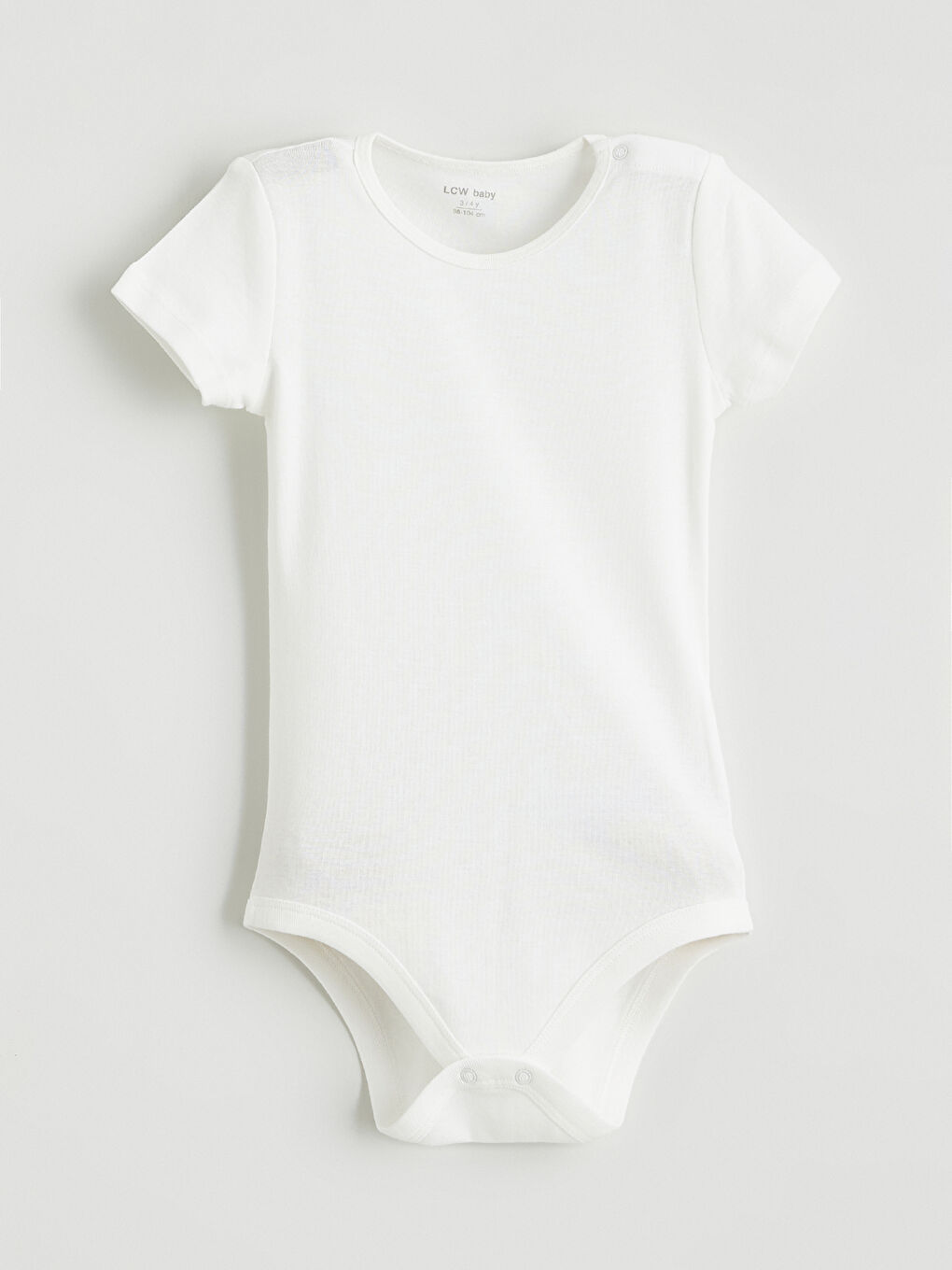 Малышки девочки экрю Боди с заклепками-1