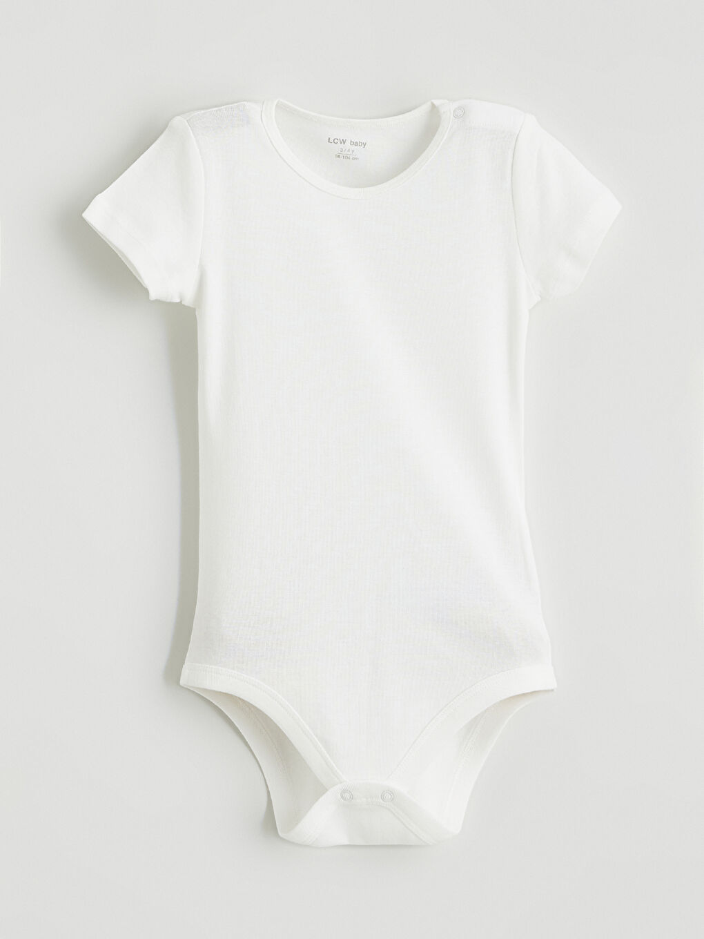 Малышки девочки экрю Боди с заклепками-4