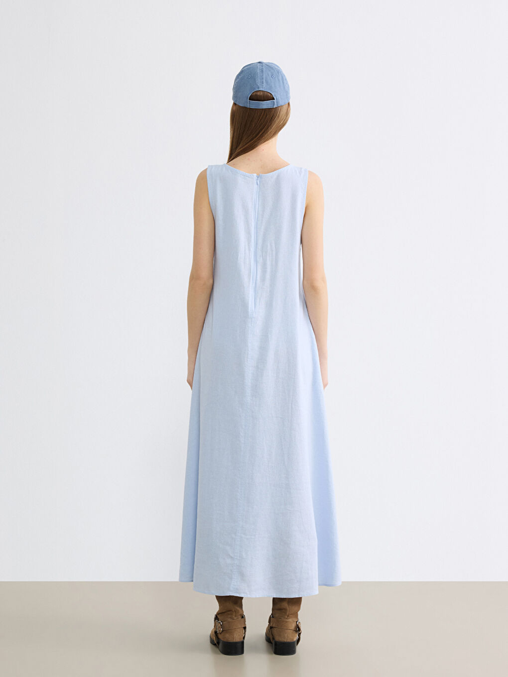 Γυναίκα ΜΠΛΕ Φόρεμα-2