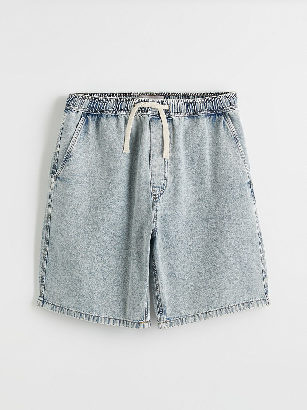 Man INDIGO Denim Shorts-4