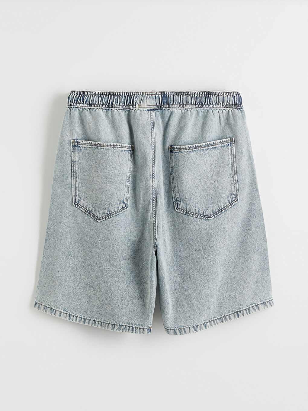 Man INDIGO Denim Shorts-7