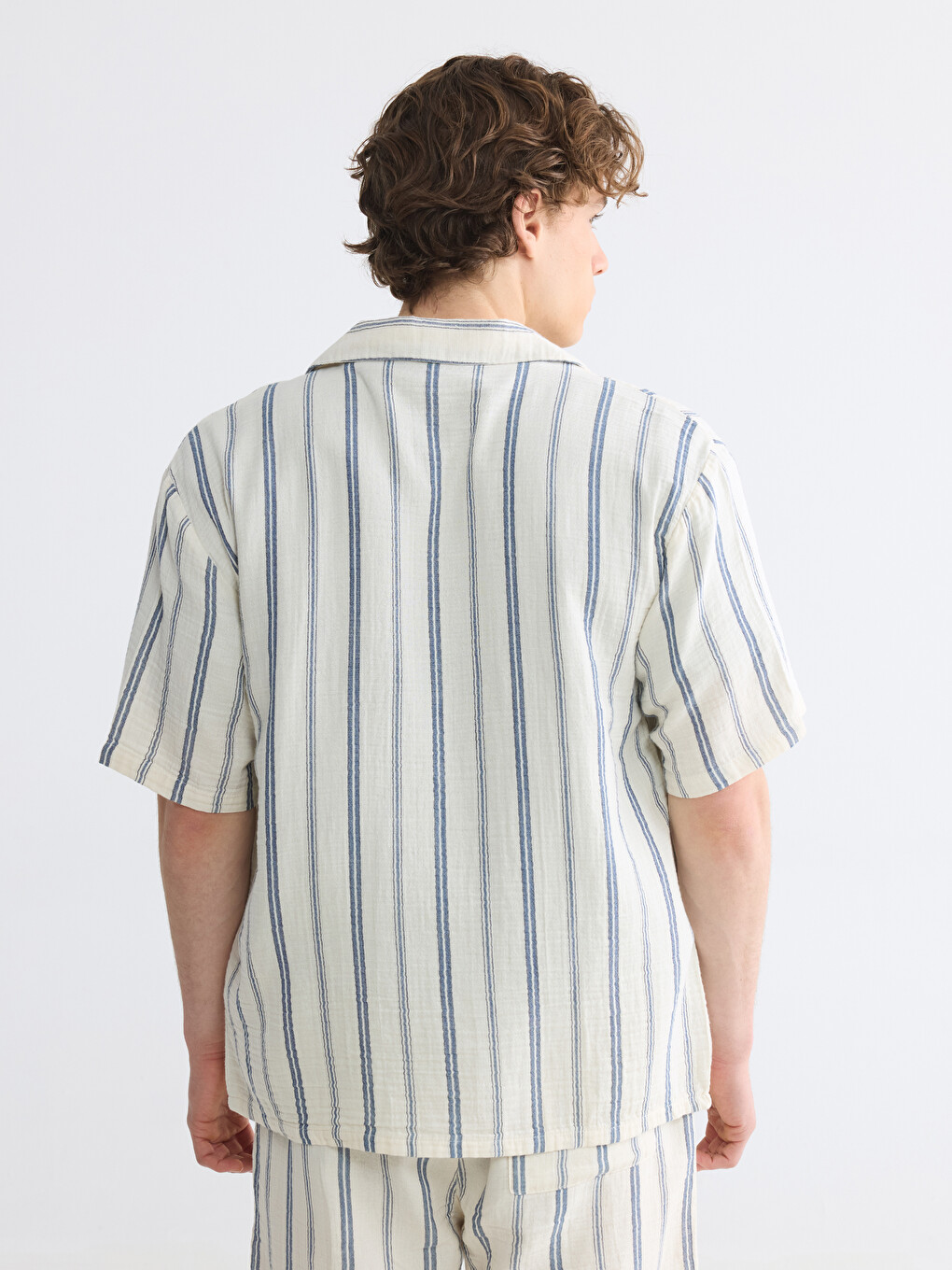 Comfortable Fit Striped Men's Shirt-3
