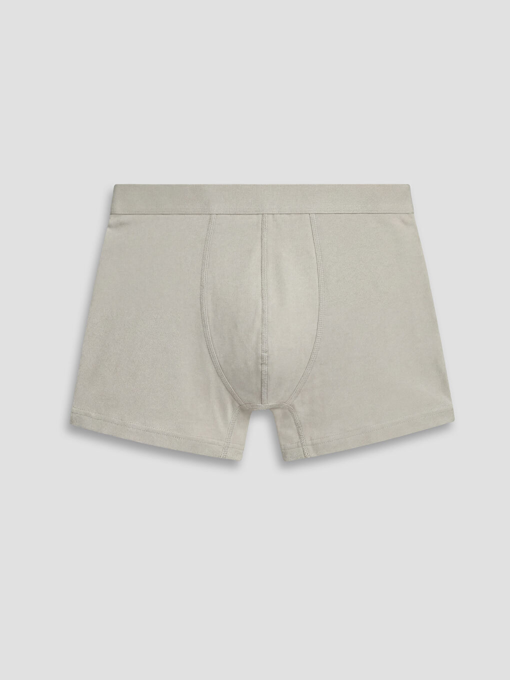 Gri Pamuklu Esnek Erkek Boxer 3'lü-4