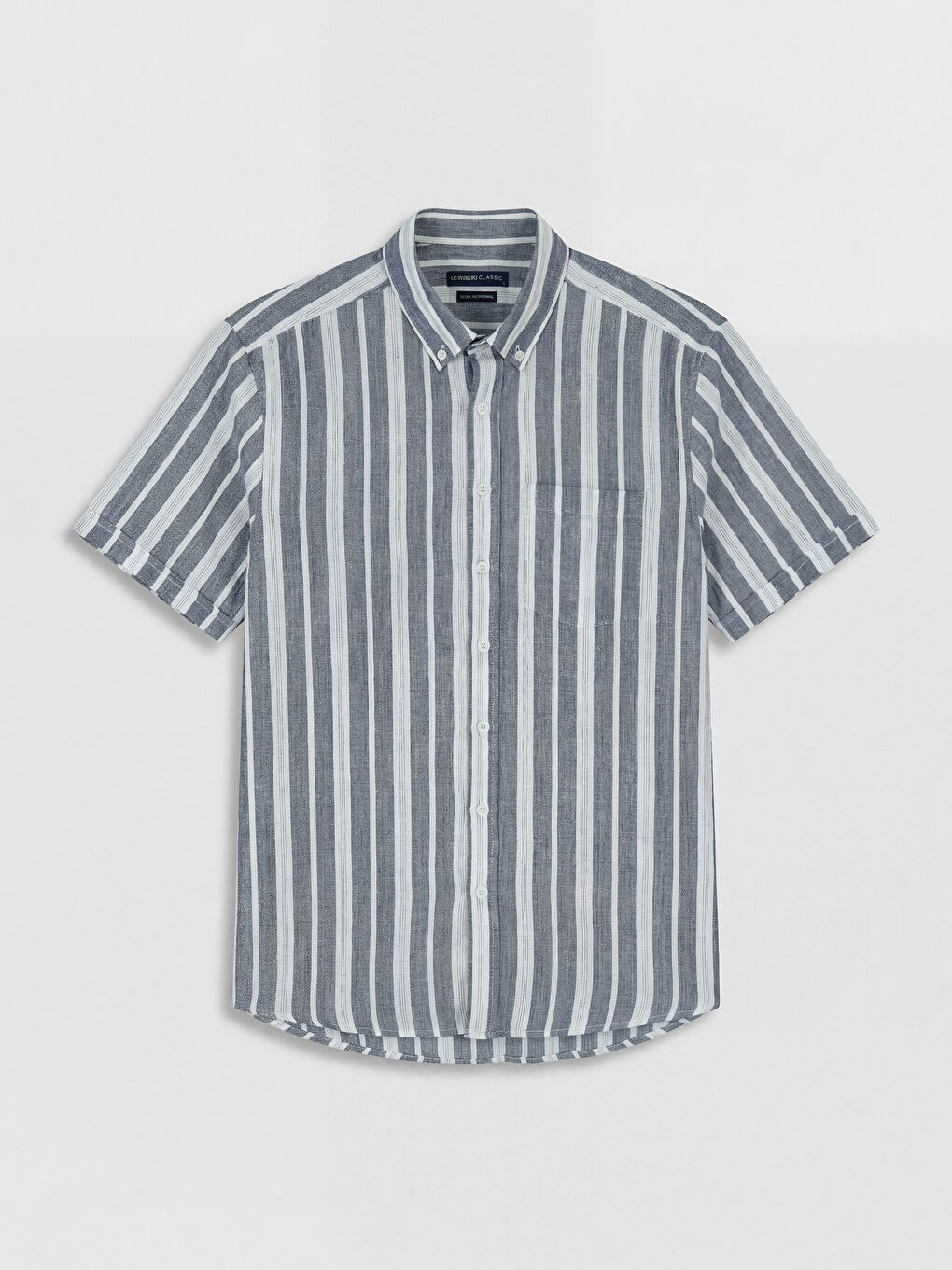 İndigo Regular Fit Çizgili Erkek Gömlek