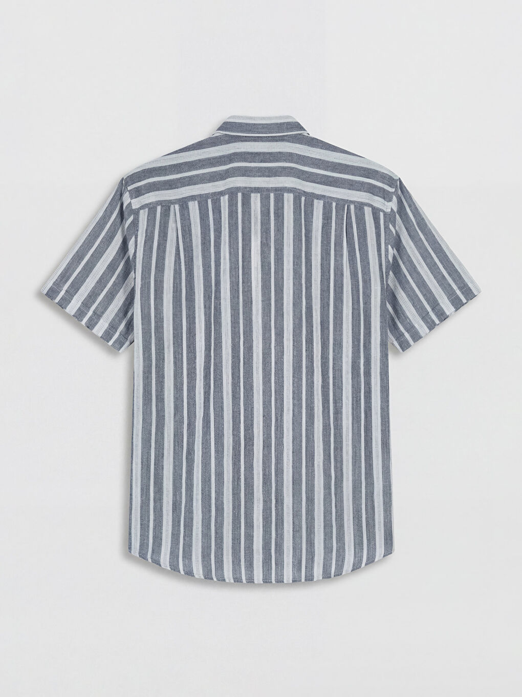 İndigo Regular Fit Çizgili Erkek Gömlek-1