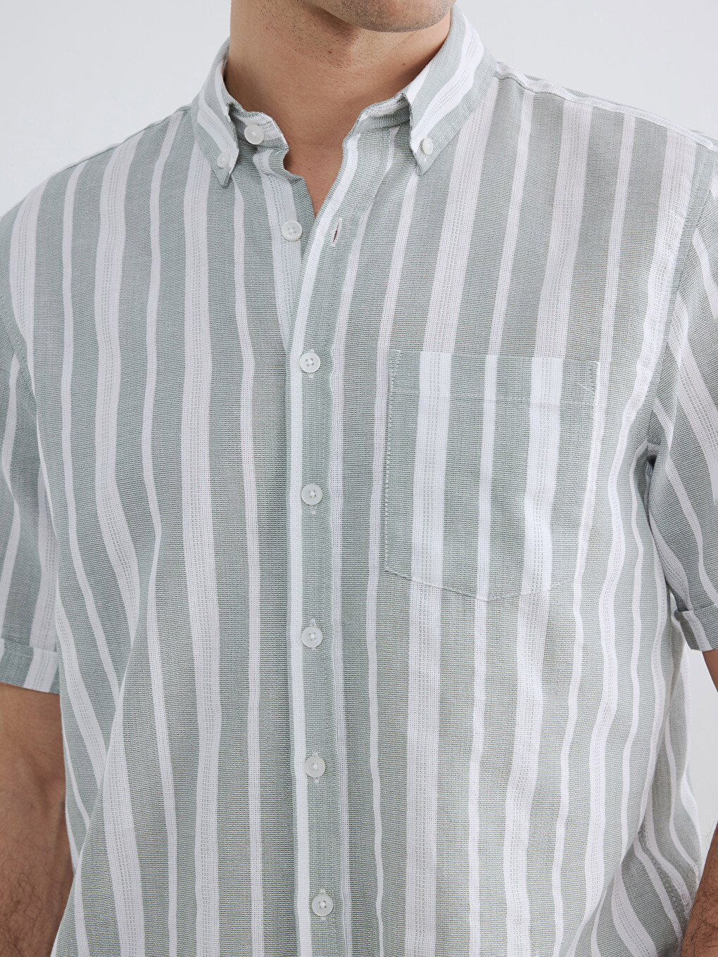 Regular Fit Striped Men's Shirt-2