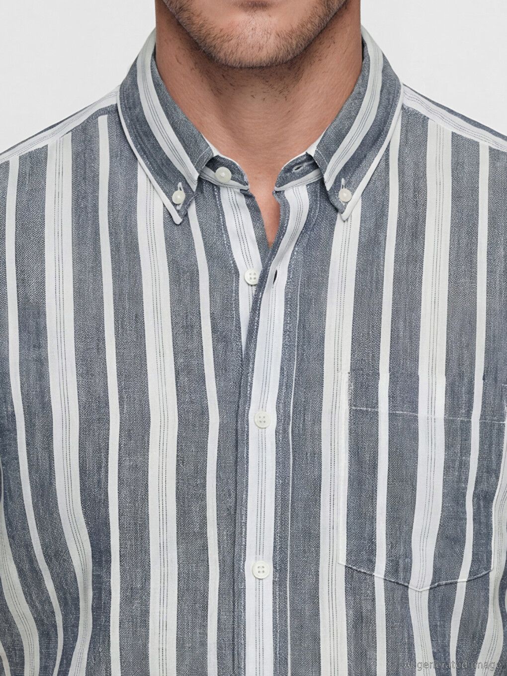 Regular Fit Striped Men's Shirt-2