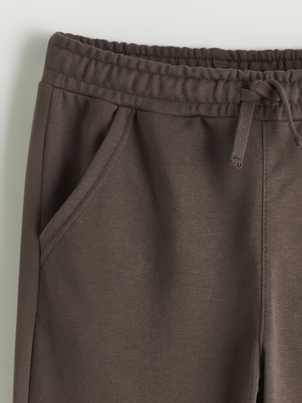 Kahverengi Beli Lastikli Erkek Çocuk Jogger Eşofman Altı-2