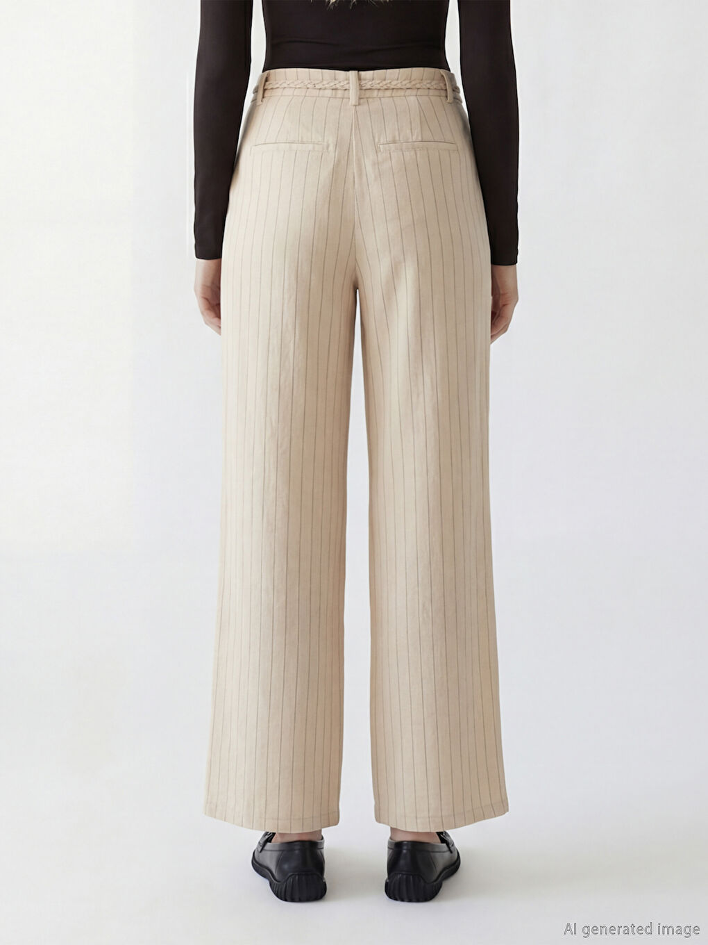 Woman BEIGE Trousers-2