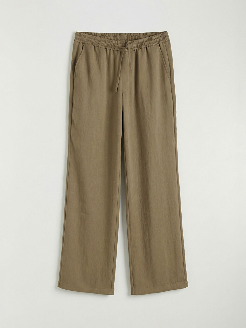 Elastic Waist Loose Fit Women's Trousers-4