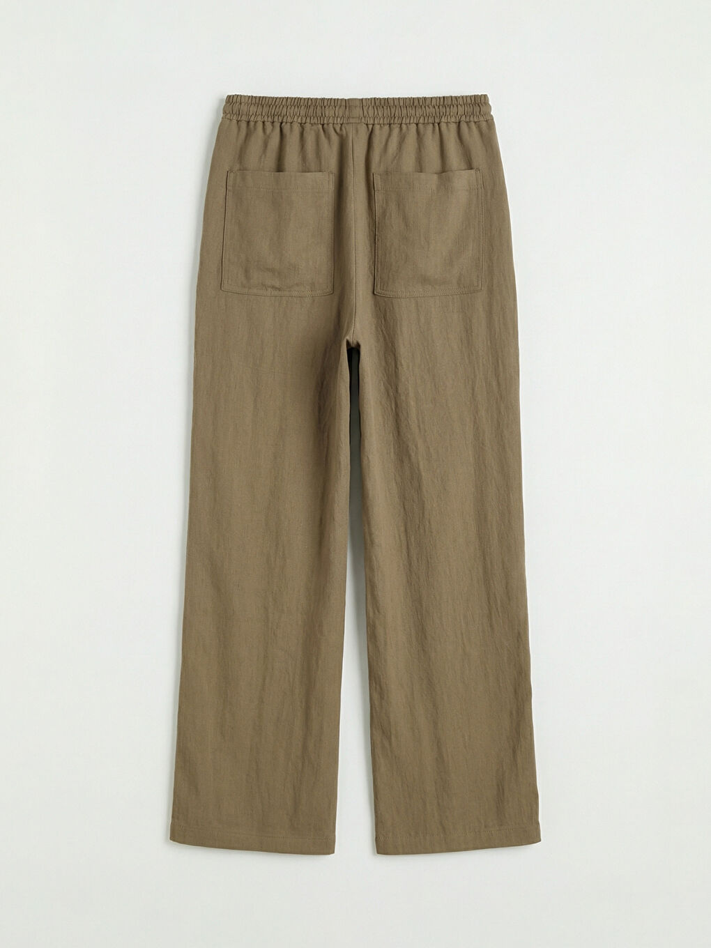 Elastic Waist Loose Fit Women's Trousers-5