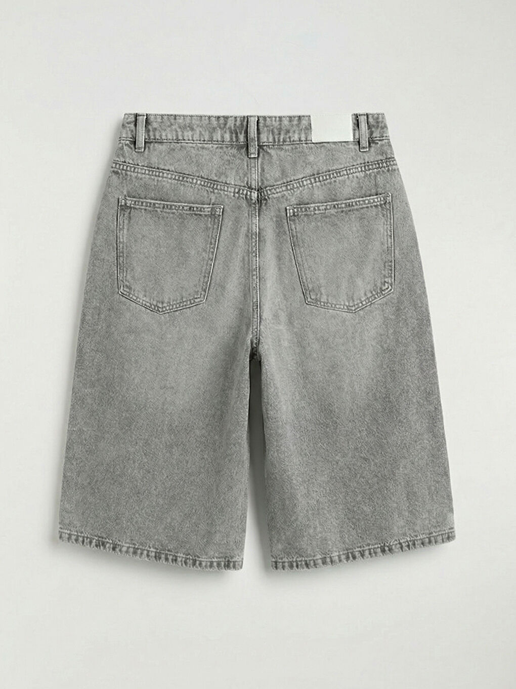 Pantaloni scurți din denim GRI Femeie-4