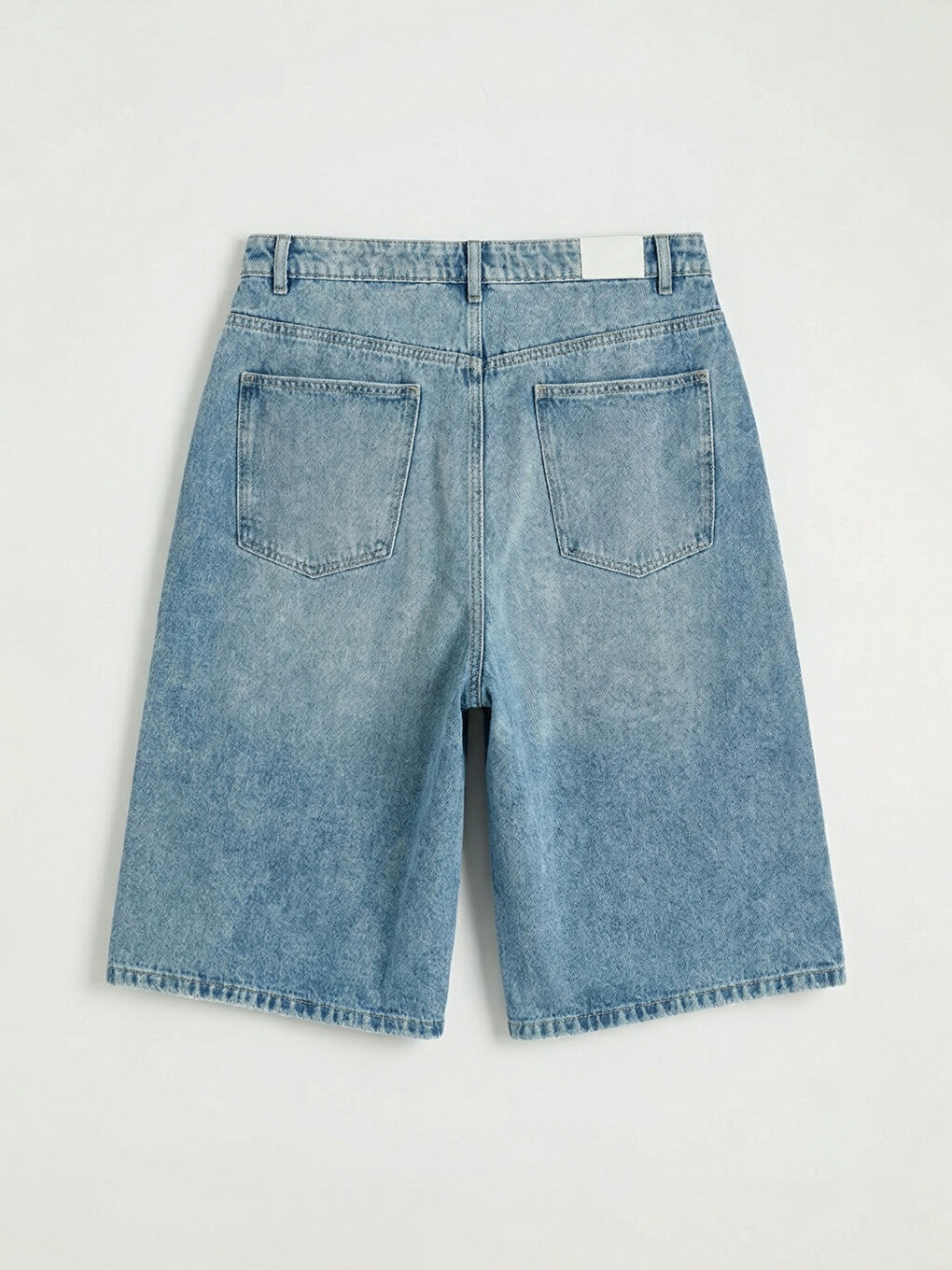 Woman BLUE Denim Shorts-5