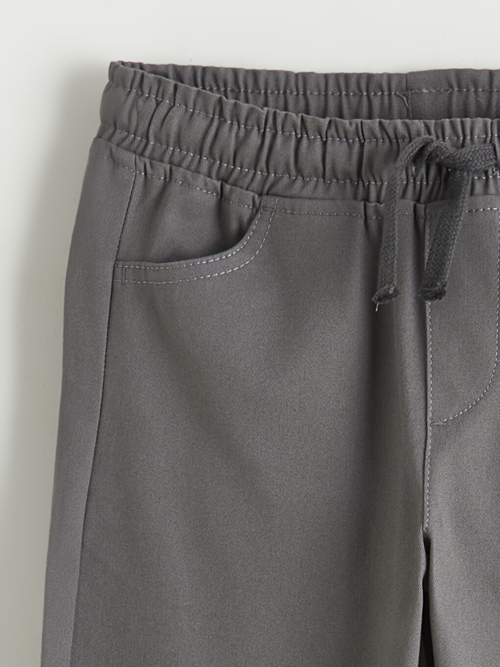 Gri Slim Fit Erkek Çocuk Pantolon-1