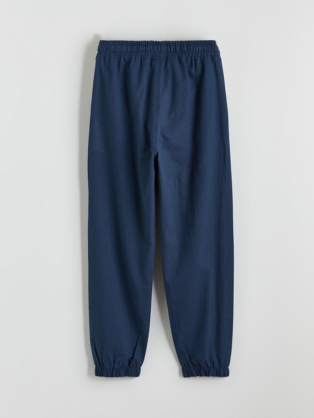 Lacivert Beli Lastikli Erkek Çocuk Jogger Pantolon-2