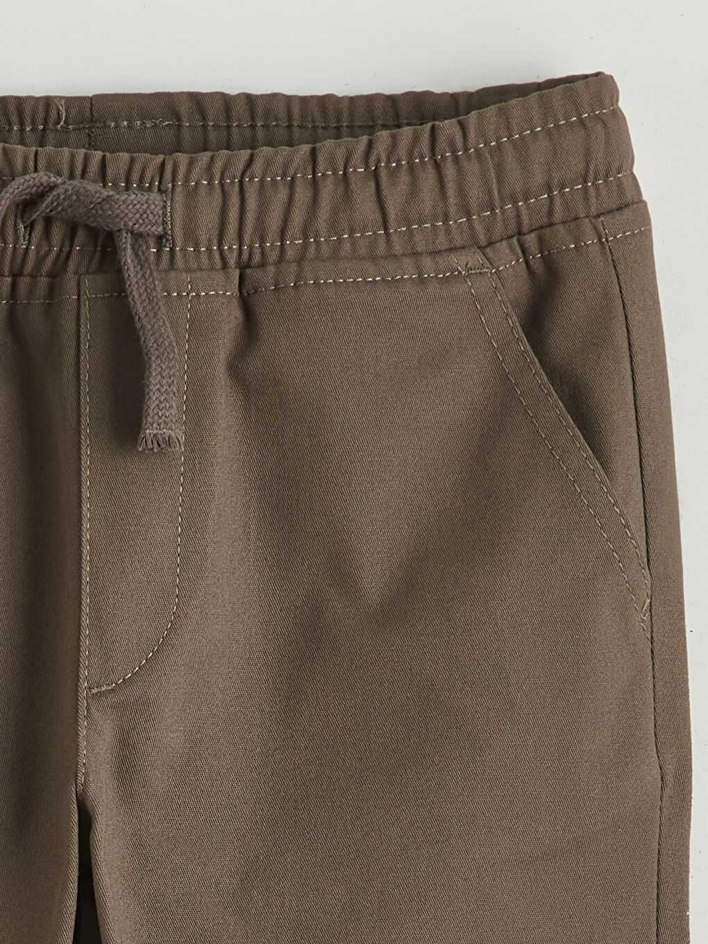 Yeşil Beli Lastikli Erkek Çocuk Pantolon-1