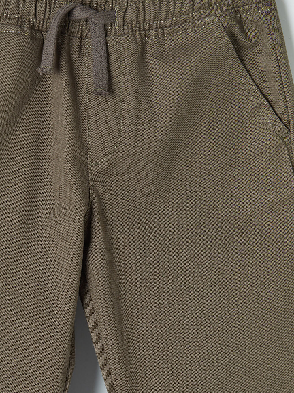 Yeşil Beli Lastikli Erkek Çocuk Pantolon-2