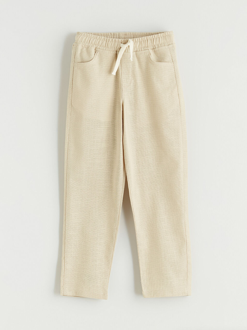 Bej Slim Fit Erkek Çocuk Pantolon