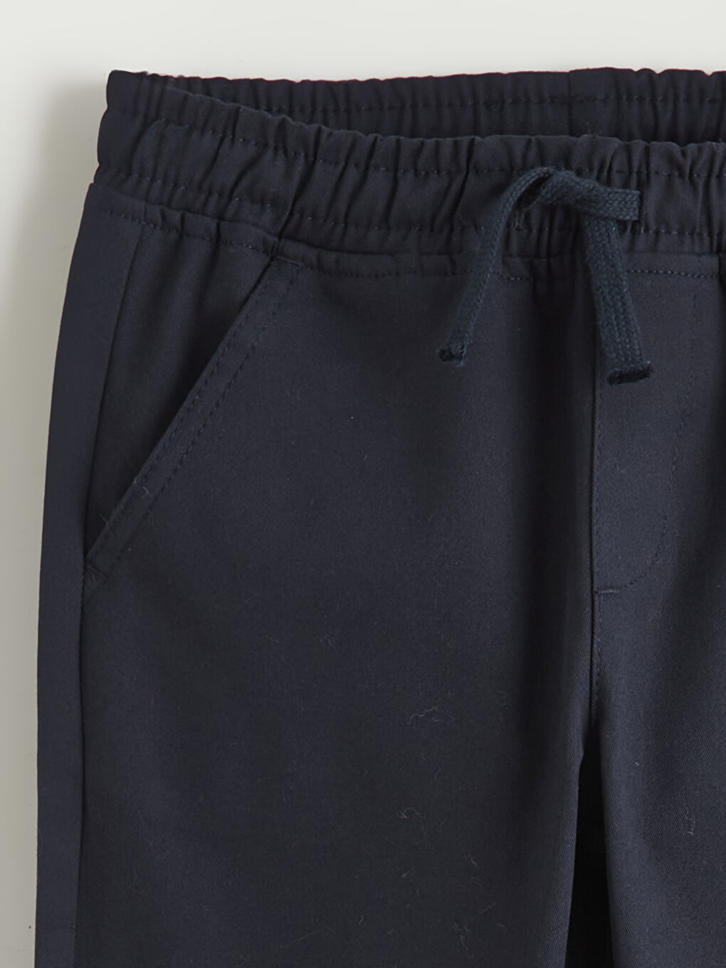 Lacivert Beli Lastikli Erkek Çocuk Pantolon-1