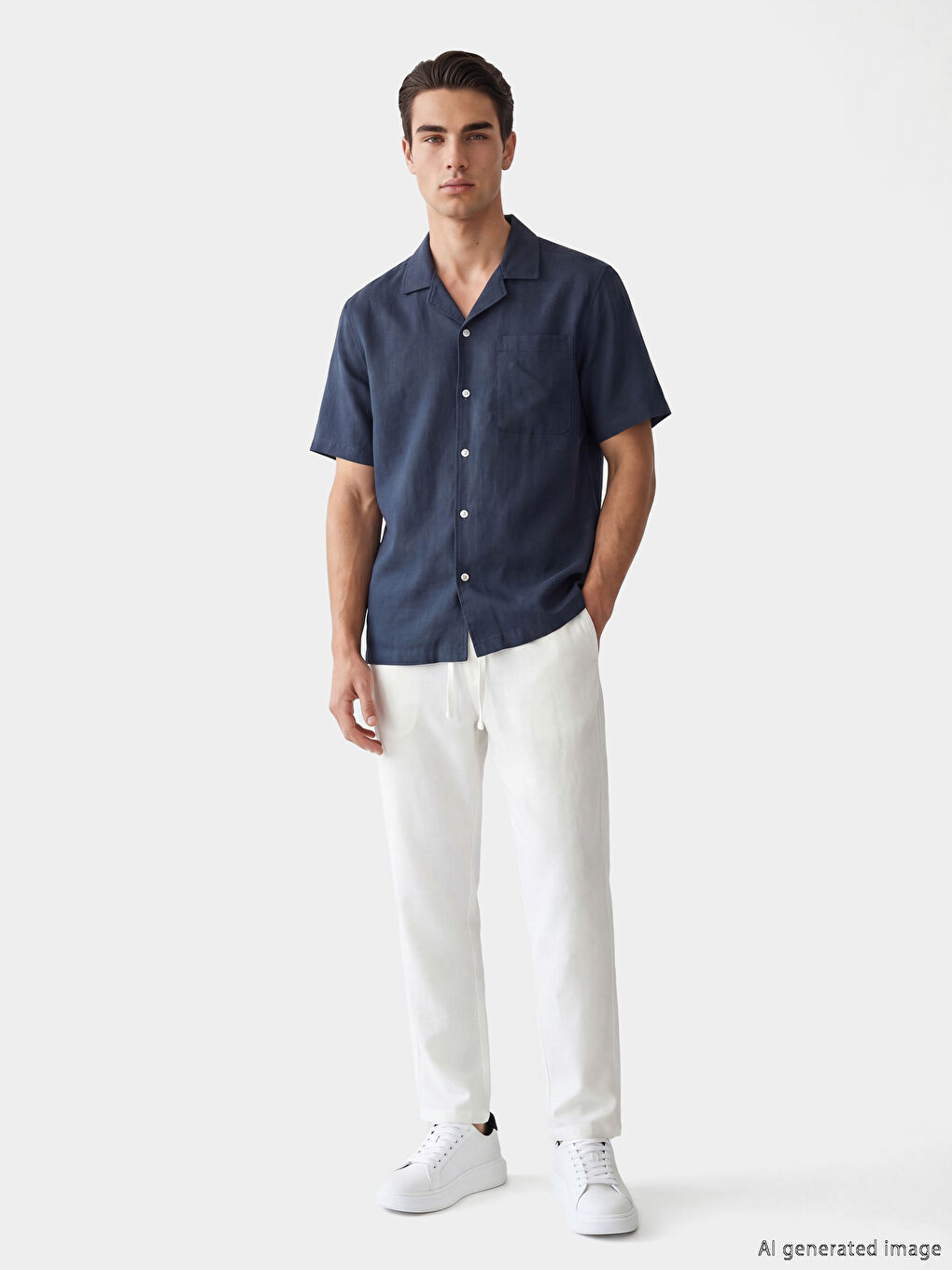 რეგულარული მორგების მამაკაცის პერანგი-1