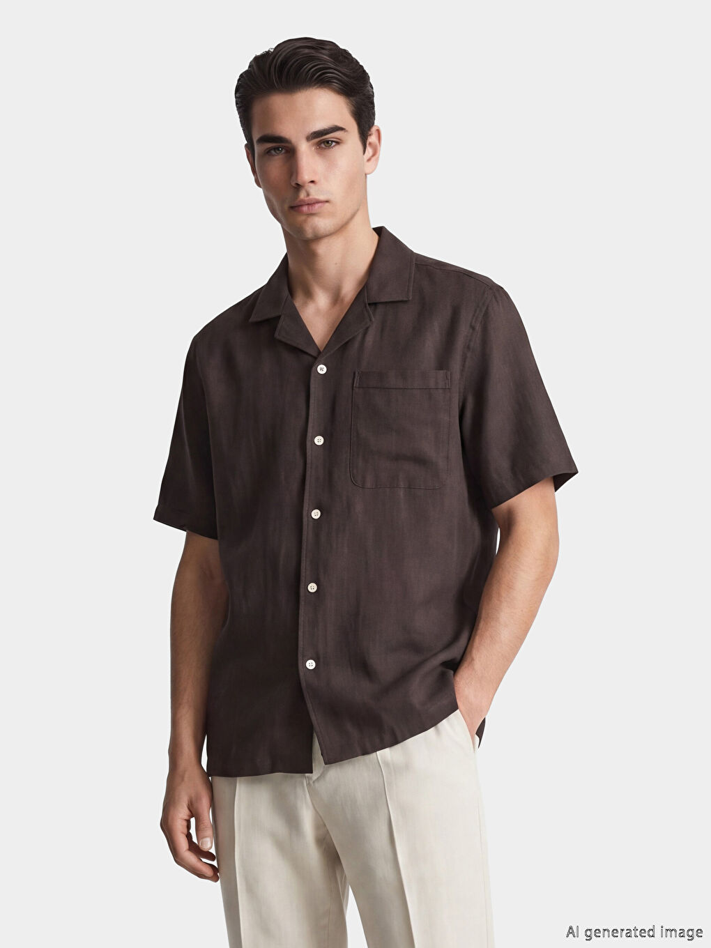 რეგულარული მორგების მამაკაცის პერანგი