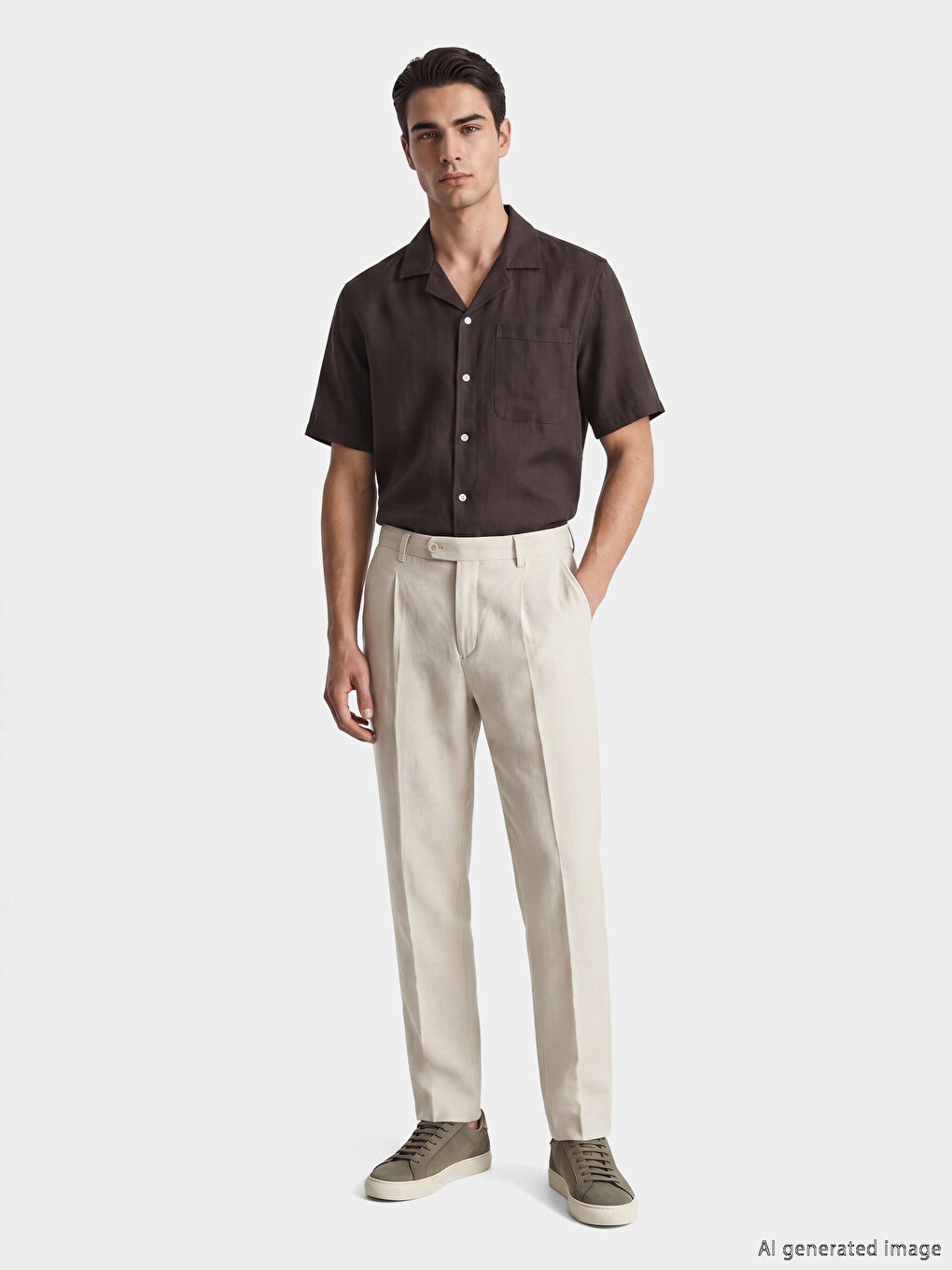 რეგულარული მორგების მამაკაცის პერანგი-1