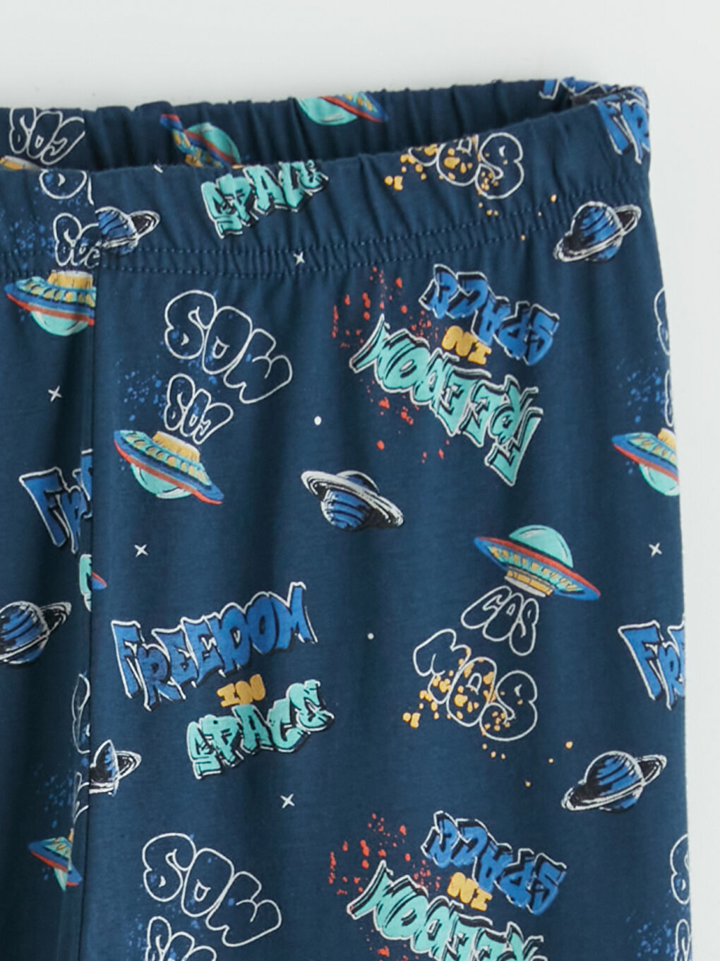 طقم بيجامة أولادي مطبوع بأكمام قصيرة-5