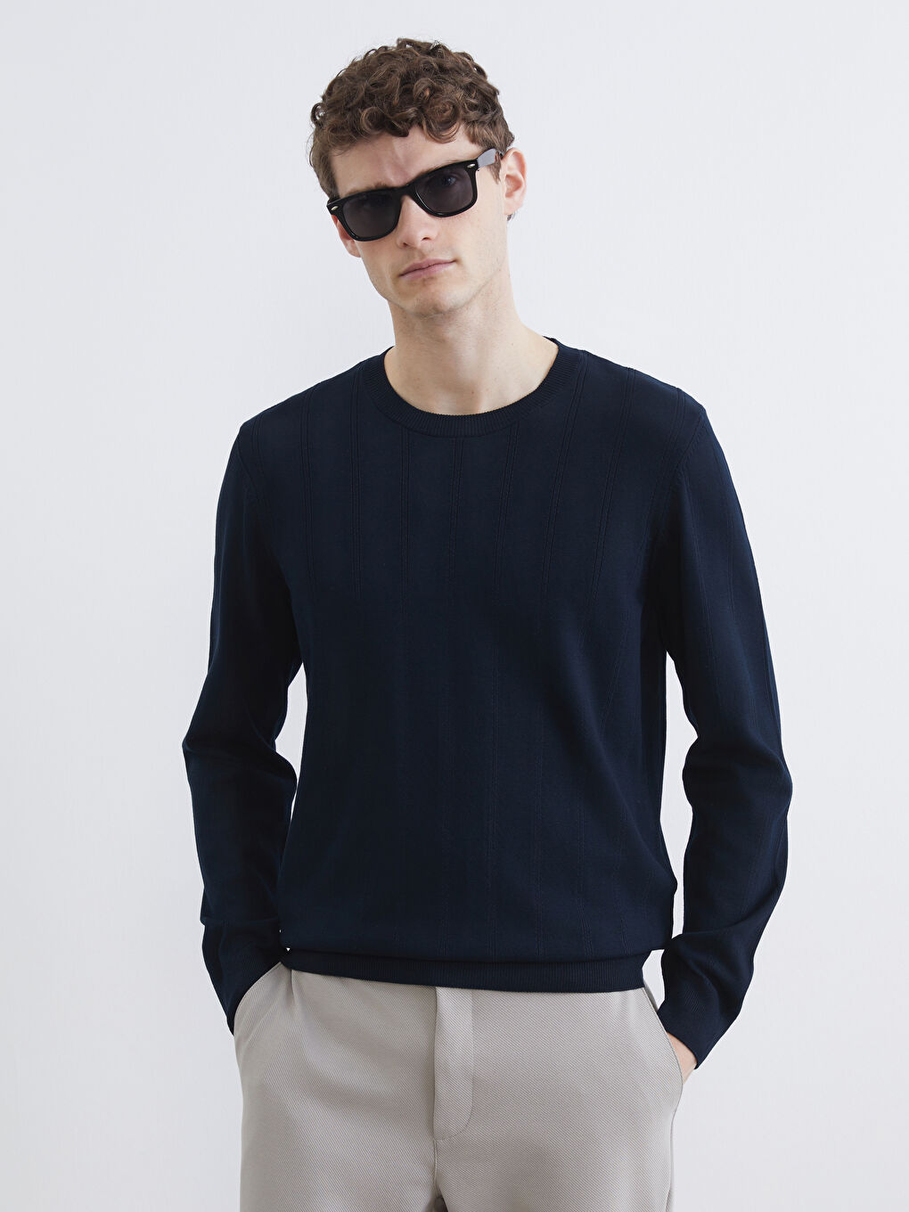 Muškarac TAMNO PLAVA Džemper 