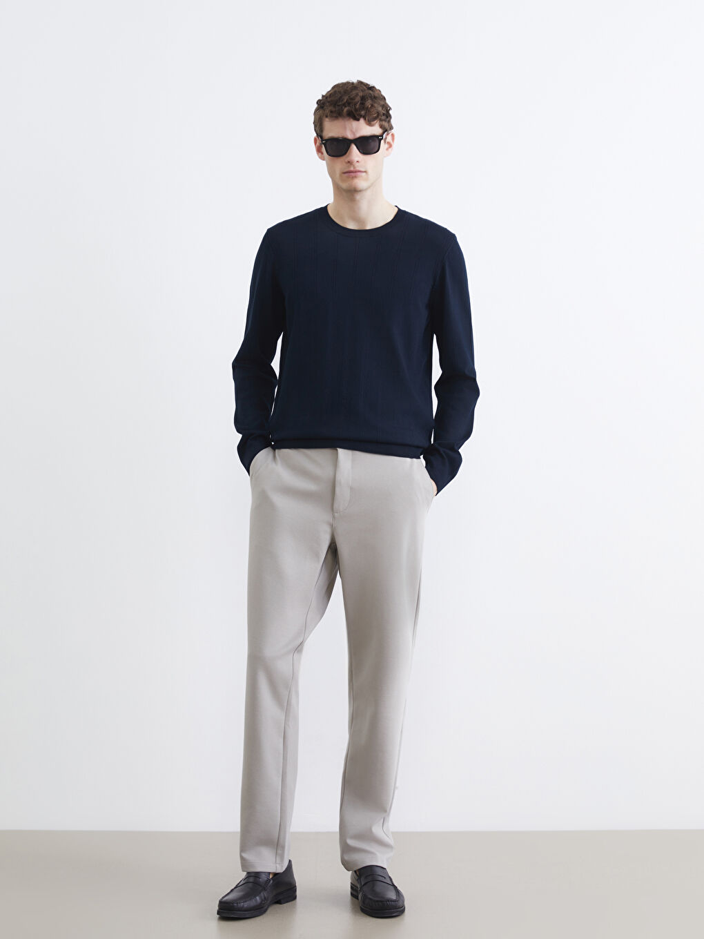 Muškarac TAMNO PLAVA Džemper -1