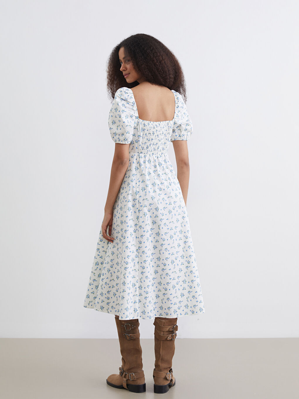 Žena PLAVA Haljina-3