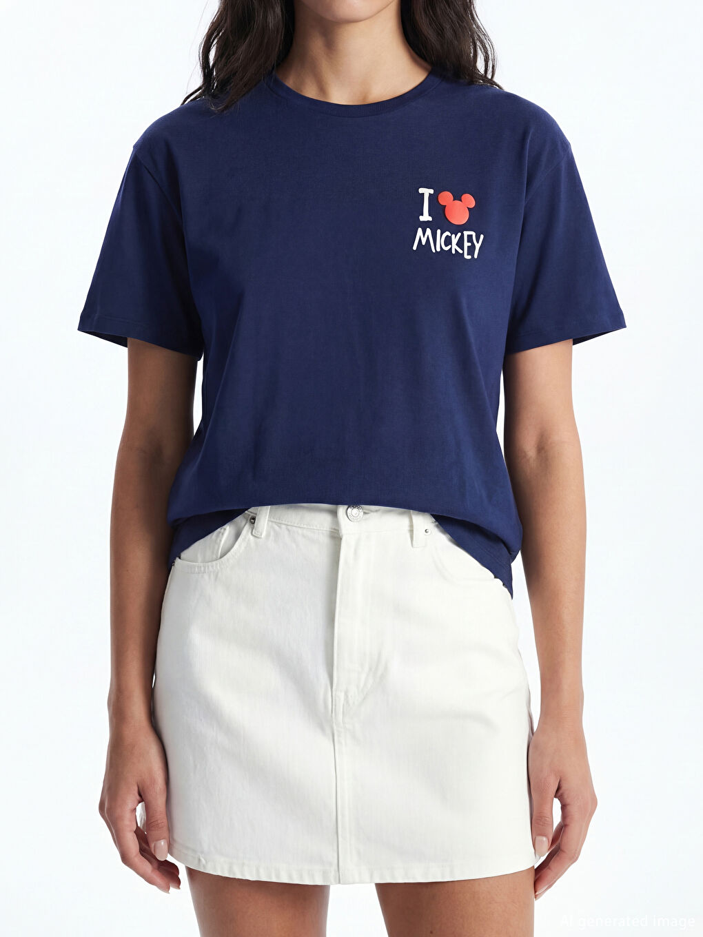 Woman NAVY T-Shirt-2