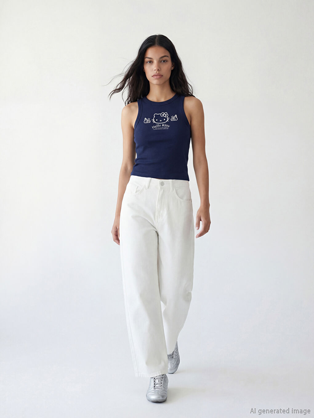 Γυναίκα ΜΠΛΕ ΜΑΡΙΝ Φανελάκι-1