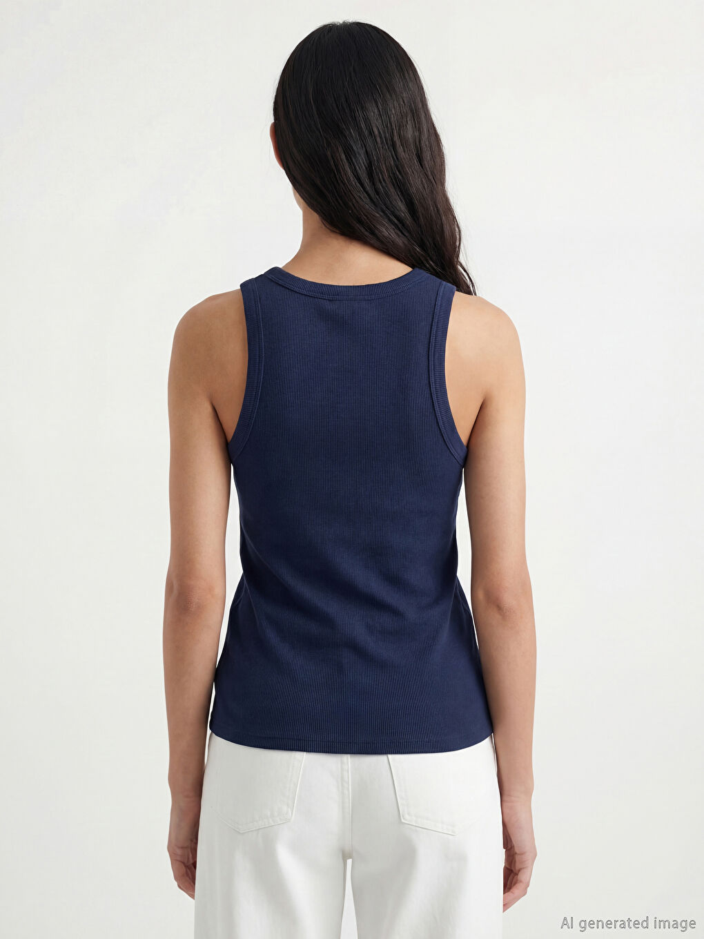 Γυναίκα ΜΠΛΕ ΜΑΡΙΝ Φανελάκι-3