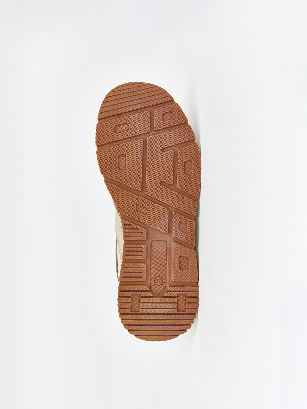 Bej Bağcıklı Kadın Spor Ayakkabı-3