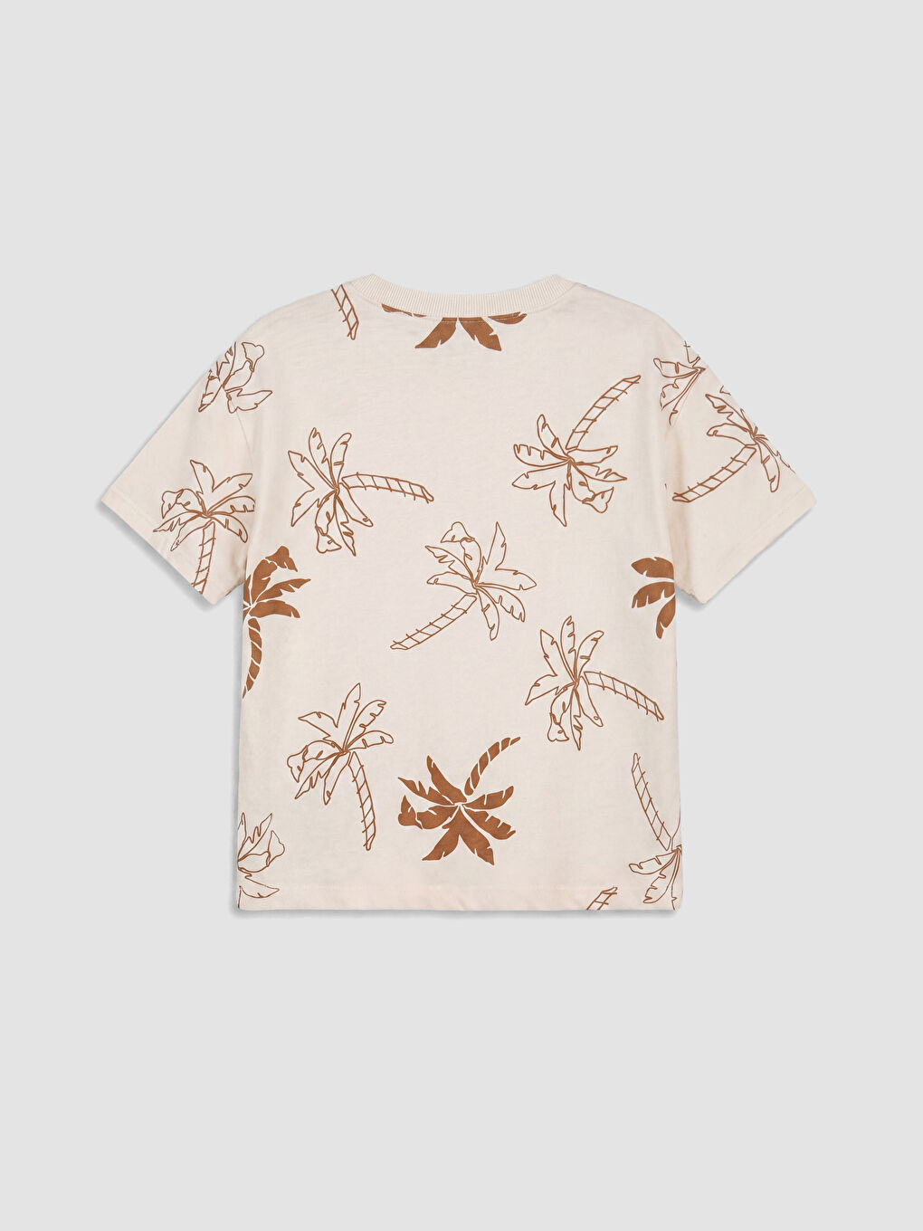 Мальчиковый комплект из футболки и шорт с пальмовым принтом-2