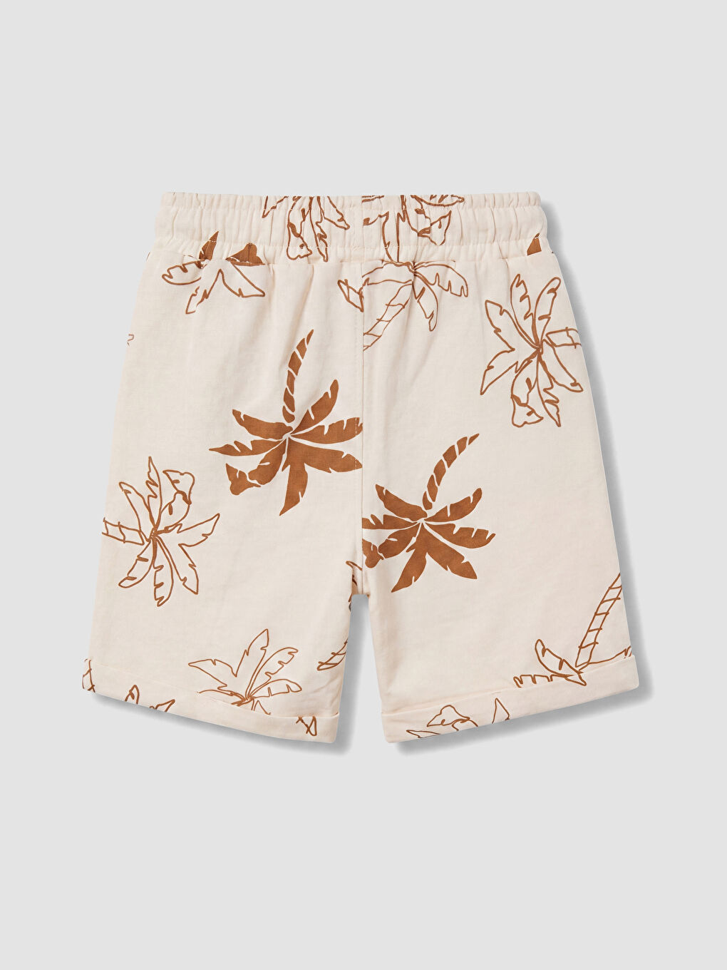 Мальчиковый комплект из футболки и шорт с пальмовым принтом-4