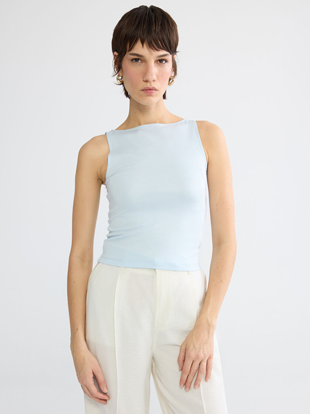 Slash Neck Women's Tank Top