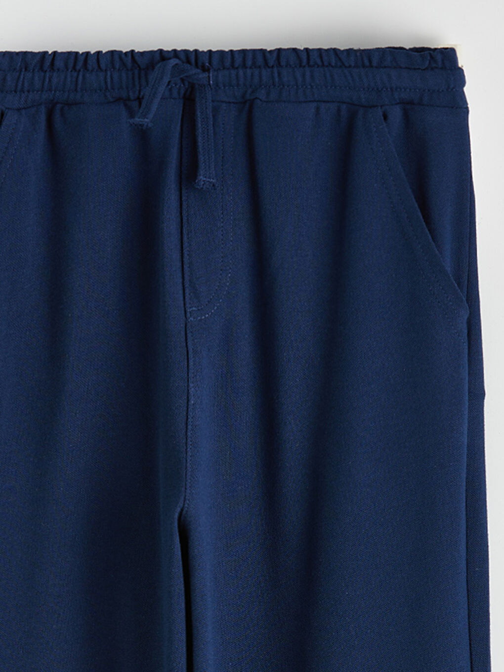 Lacivert Beli Lastikli Erkek Çocuk Pike Eşofman Altı-2