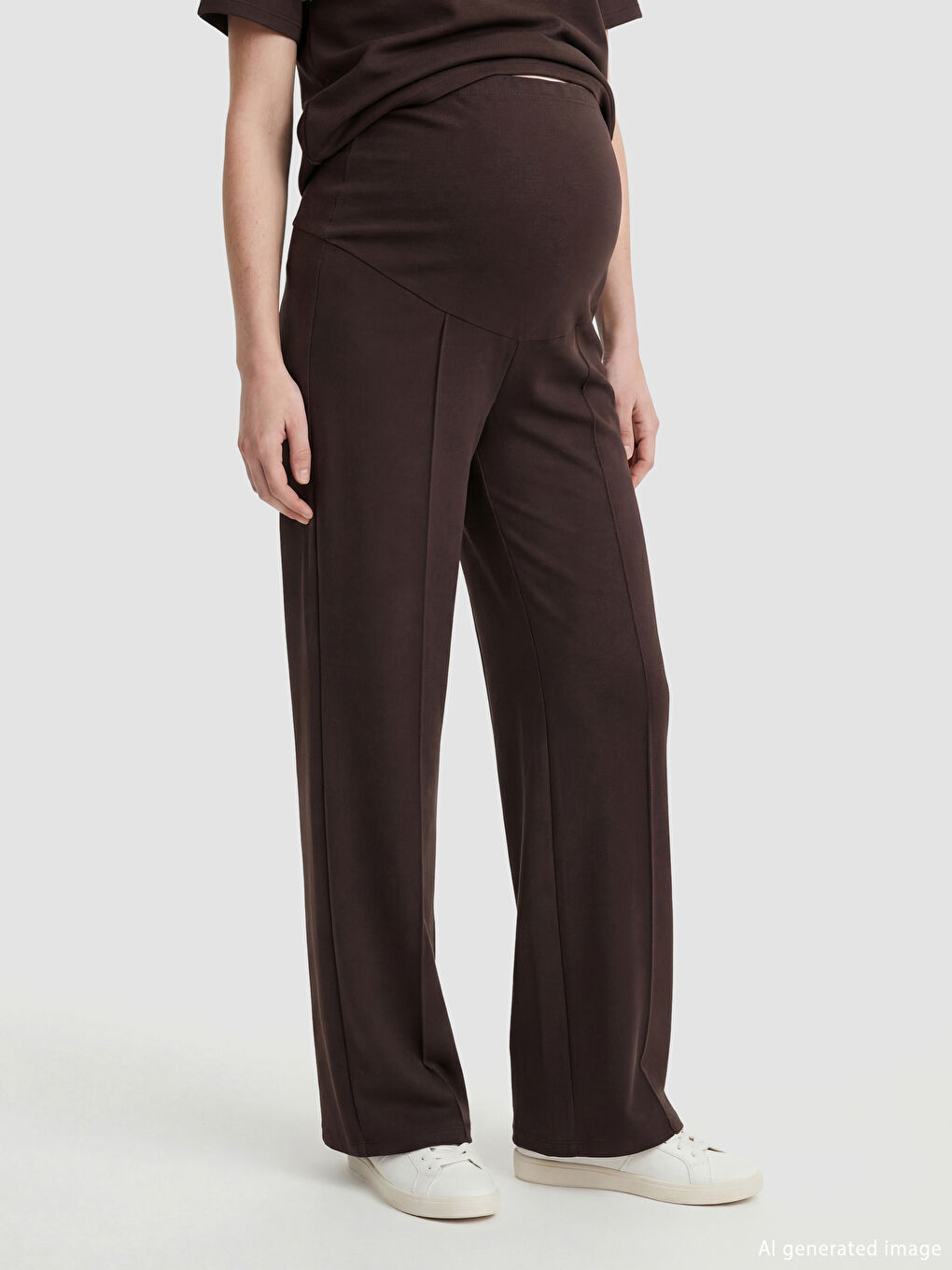 Women's Wide Leg Sweatpants with Tummy Control Panel-1