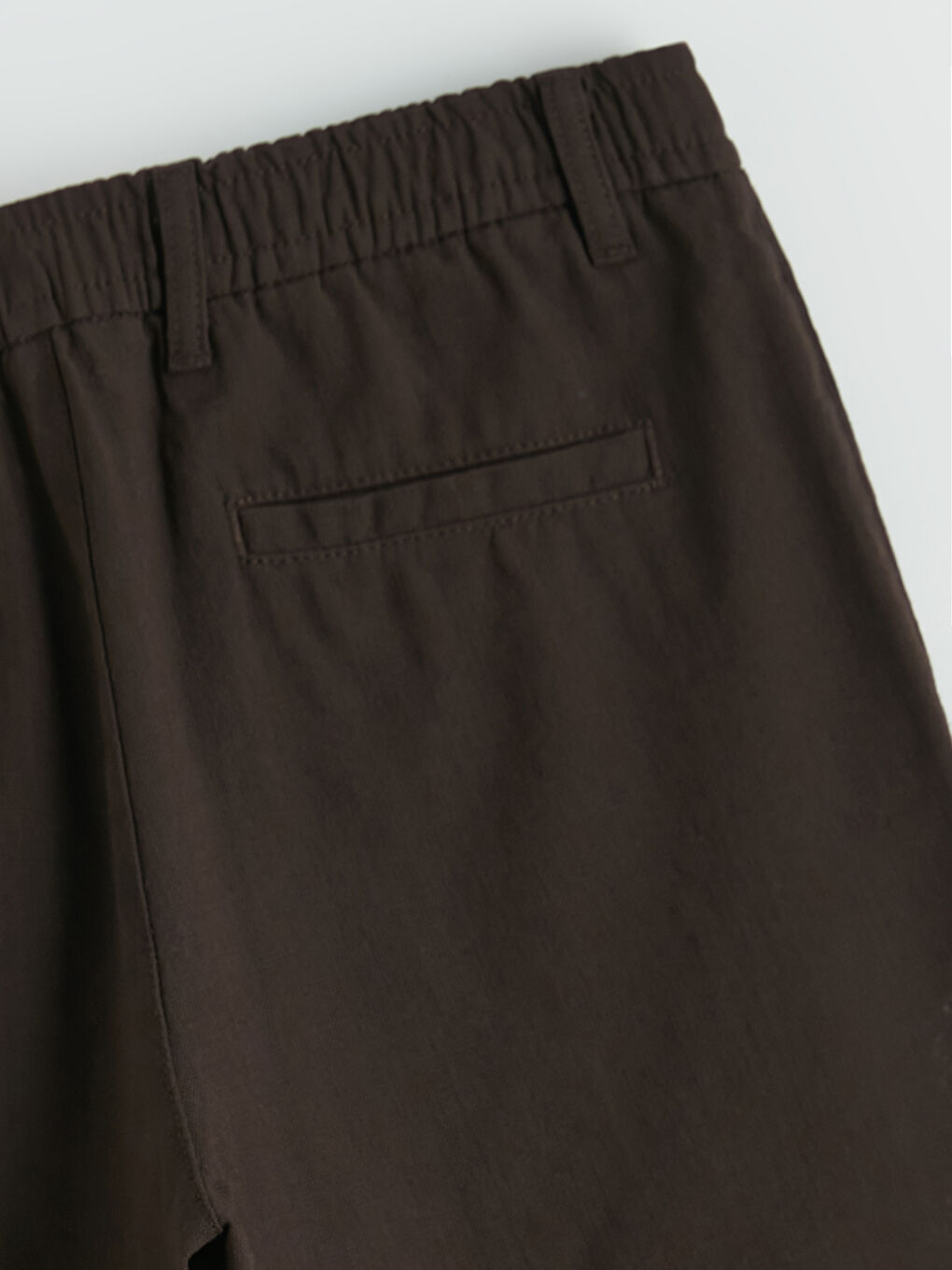 Kahverengi Standart Kalıp Erkek Pantolon-1