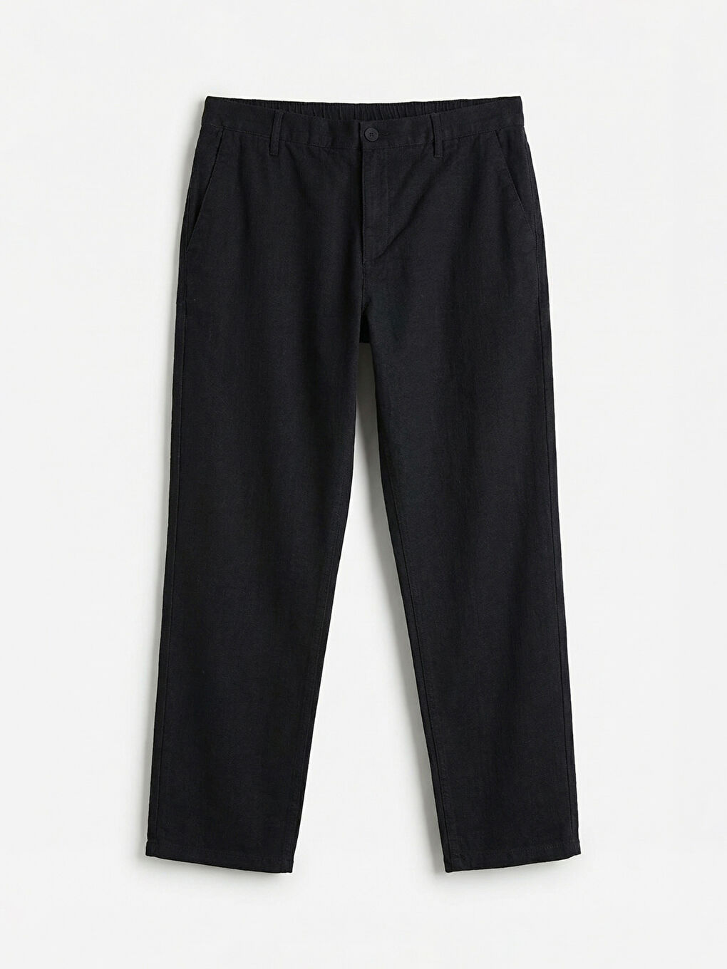 Siyah Standart Kalıp Erkek Pantolon