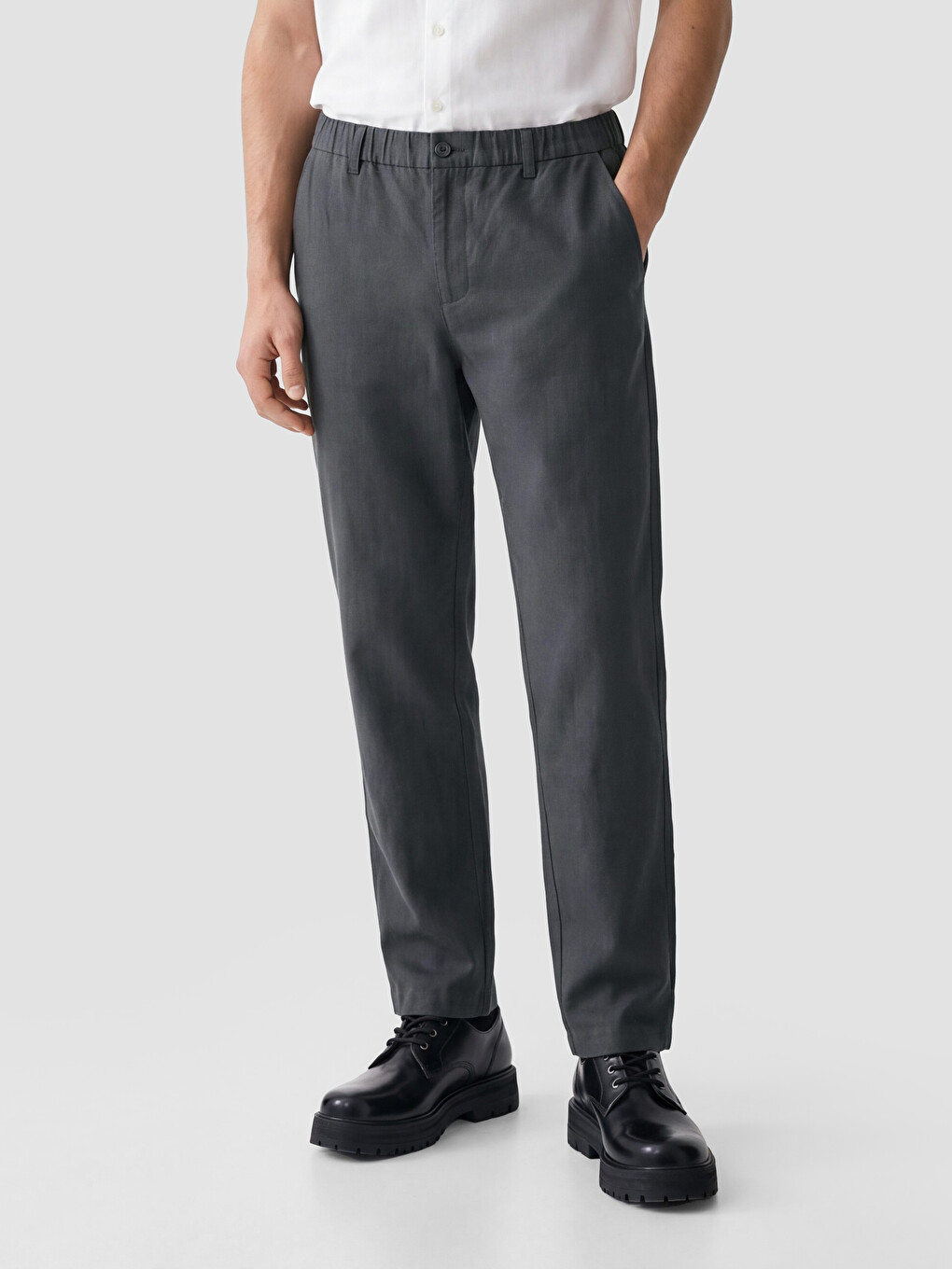 سروال رجالي بقصة عادية-1