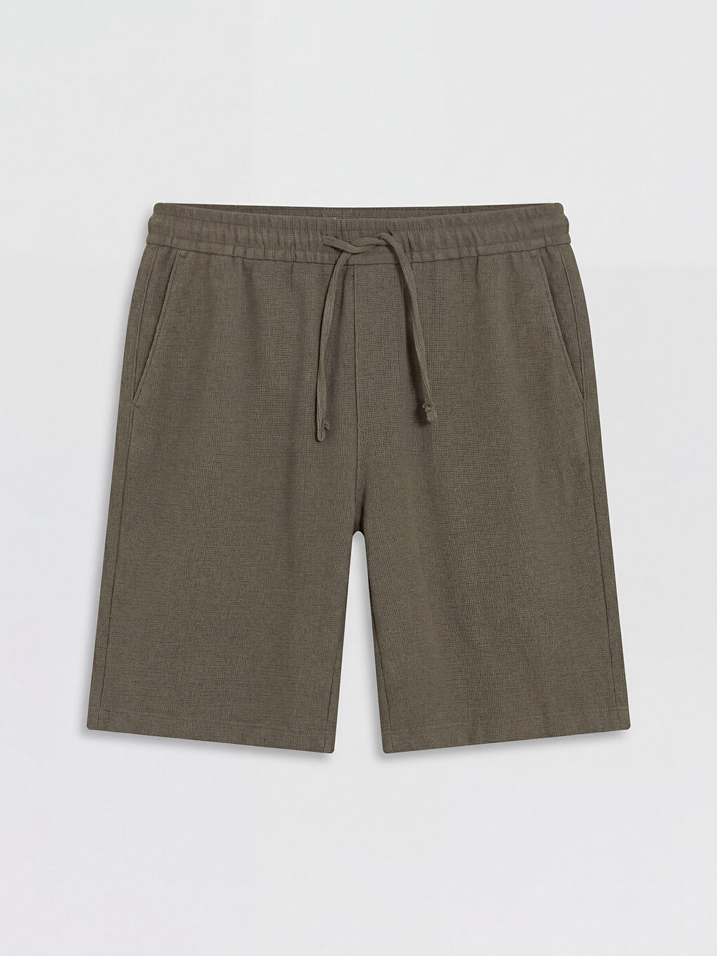 Haki Standart Kalıp Erkek Şort