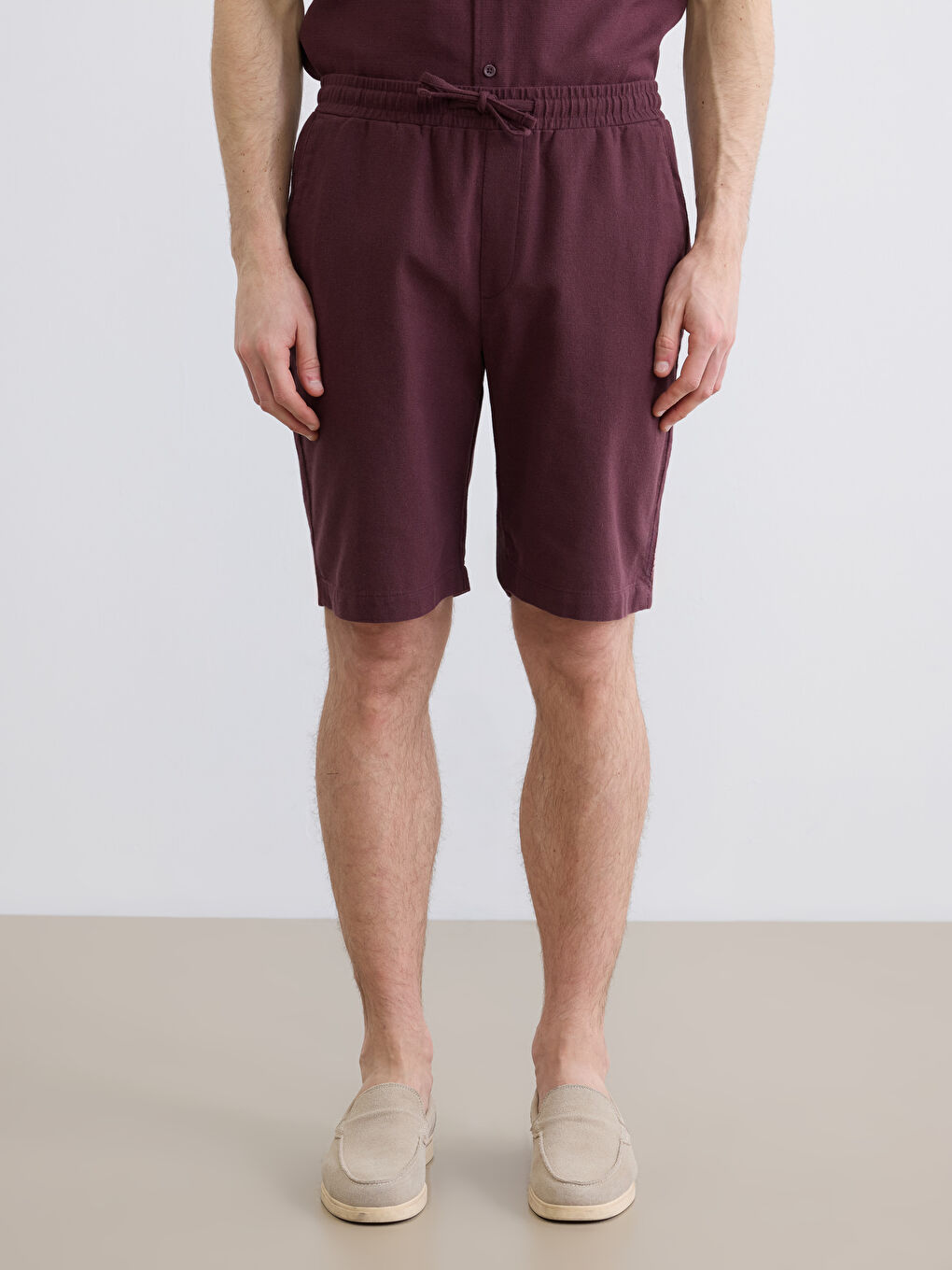 Mürdüm Regular Fit Erkek Şort-1