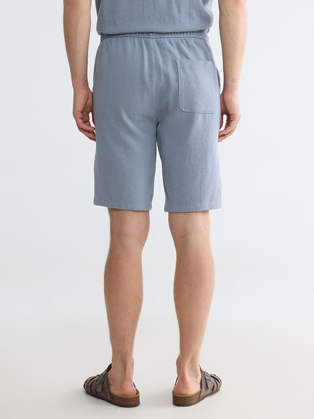 İndigo Regular Fit Erkek Şort-3